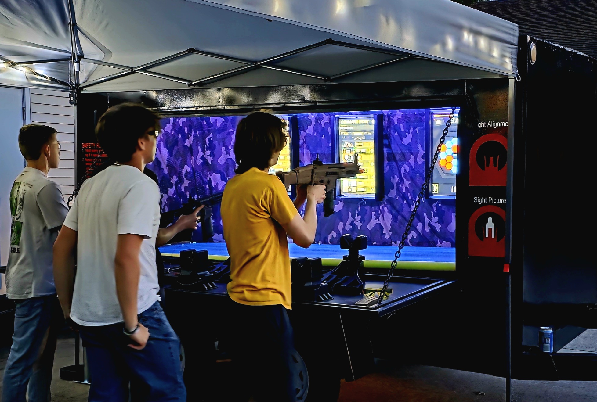 Local Teens having a 'Blast' engaging with Full Auto Airsoft Blasters!